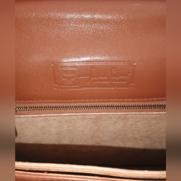 MCM VINTAGE COGNAC KELLY BAG - Picture 12 of 13